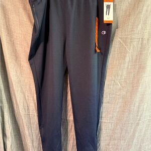 Men’s Champion Blue zipper pocket Sweatpants with Tapered Leg & zippers